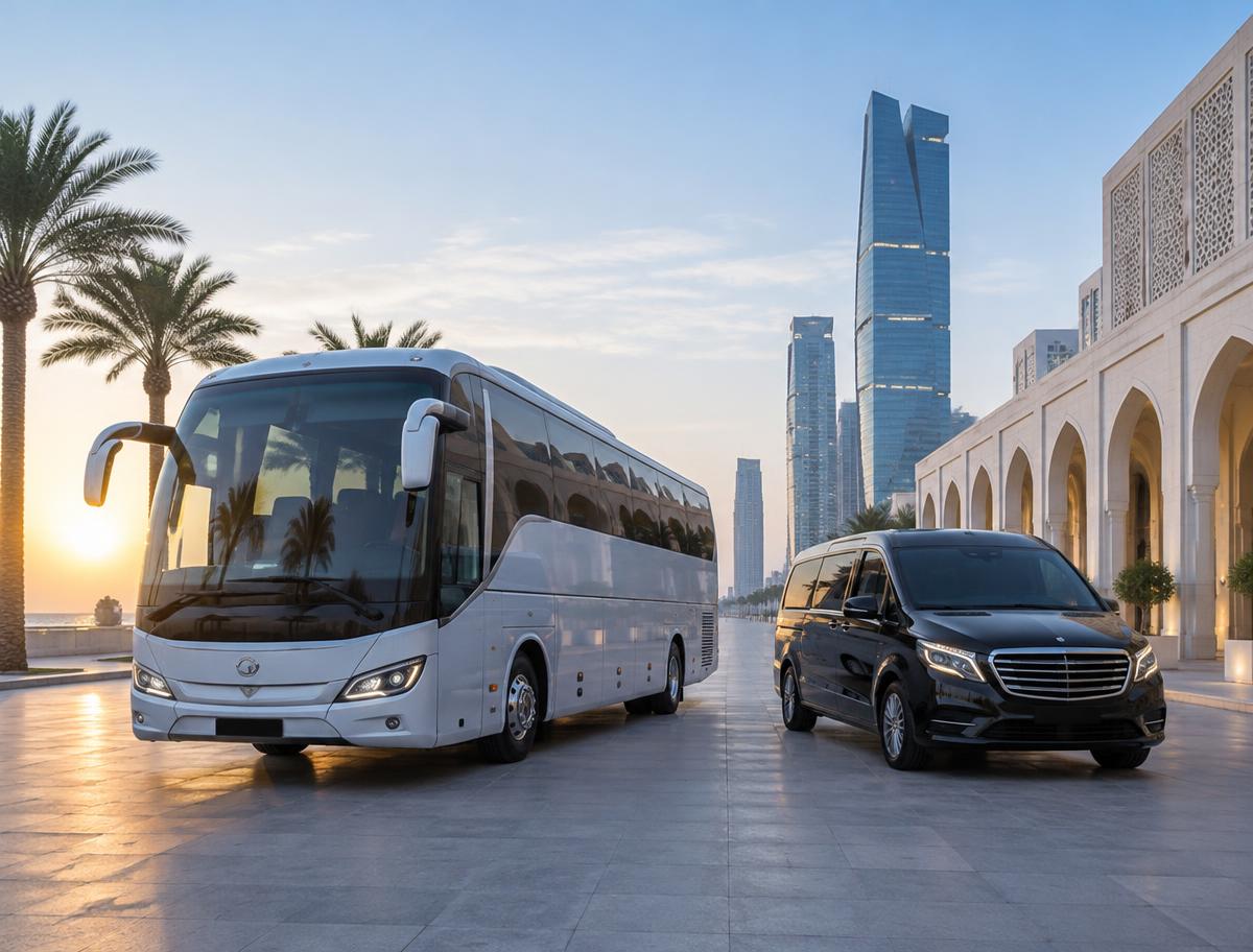 Coach and private vehicle available for pilgrimage transport